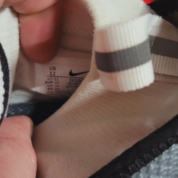 Nike Vapor Edge Pro 360 FB Cleats, size 12 men, blk/white - Picture 10 of 11